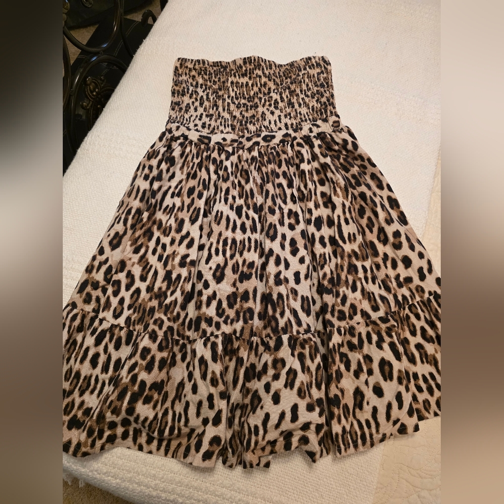 VENUS Leopard Print Mini Dress